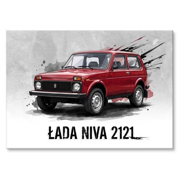 Grafika na metalu Łada NIVA 2121